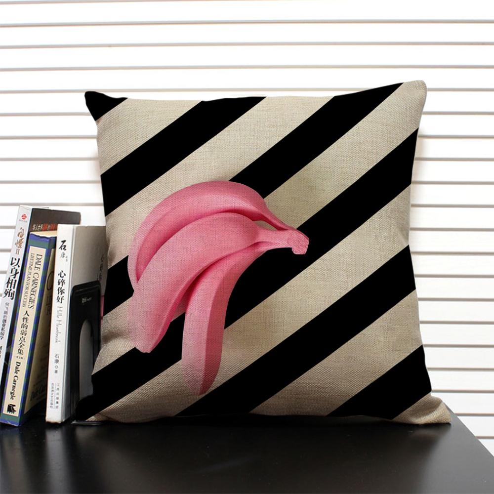 Tropical Plant Fruits Cushion Cover Cactus Pineapple Pattern Home Sofa Modern Art Decorative Pillow Case 45x45 Linen Pillowcase