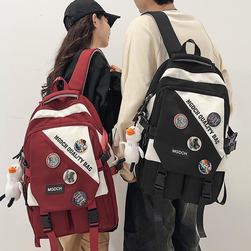 Schoolbags College Students Girls High School Students Burgundy Men Backpacks Junior High School Students Elementary School Students