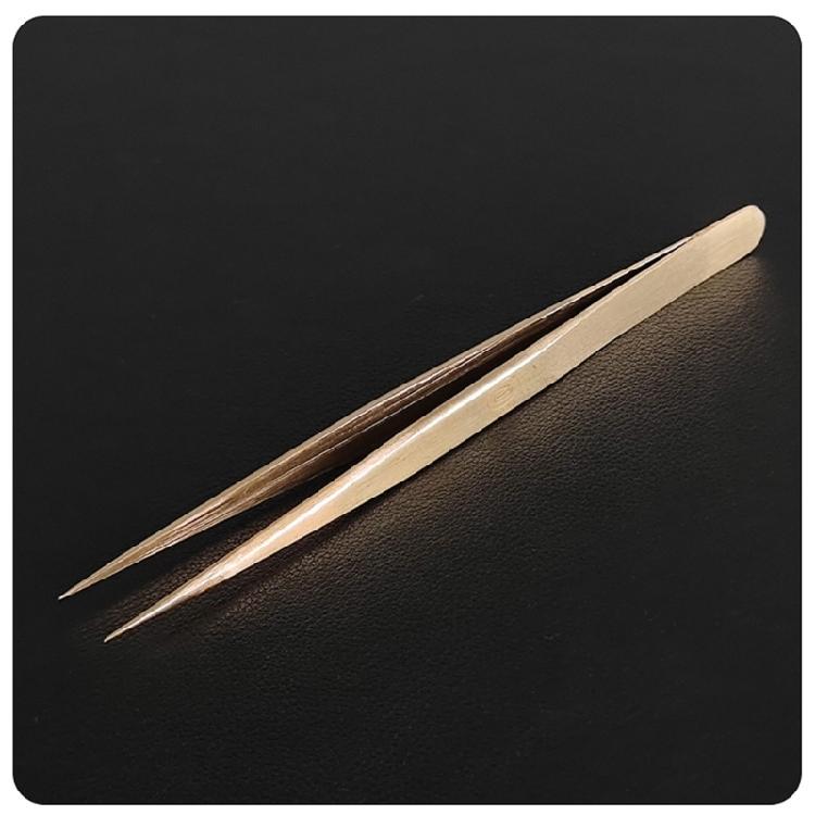 Anti Magnetic Brass Tweezer with Precisions Tip Watch Part Tweezer Horologist Tool for Jewelry Making & Watch Repair