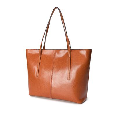 Bag Women'S Large Capacity Leather Women'S Bag Tote Bag Women'S Cowhide Handheld Shoulder Crossbody Bag