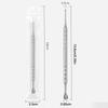 Double-Headed Stainless Steel Cuticle Preposed Remover Nail Pusher Clean Dead Skin Circle Bevel Shovel Manicure Exfoliation Tool