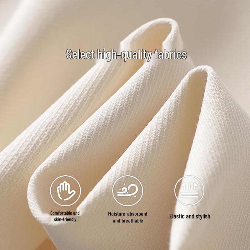 Qianbainian Women's Autumn/Winter High-Waisted Wide-Leg Trousers