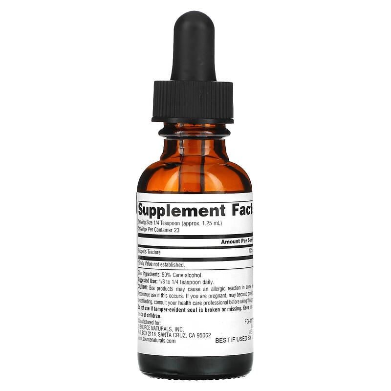 Propolis Tincture, 1.25 ml, 1 fl oz (29.57 ml)