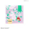 JIKAN STYLE Moomin Gauze Made in Gauze Pile Pink and 25 x 25 05871 Handkerchief, Triple-Ply Handkerchief, Japan, 100% Cotton, Outer, Lining, Green,
