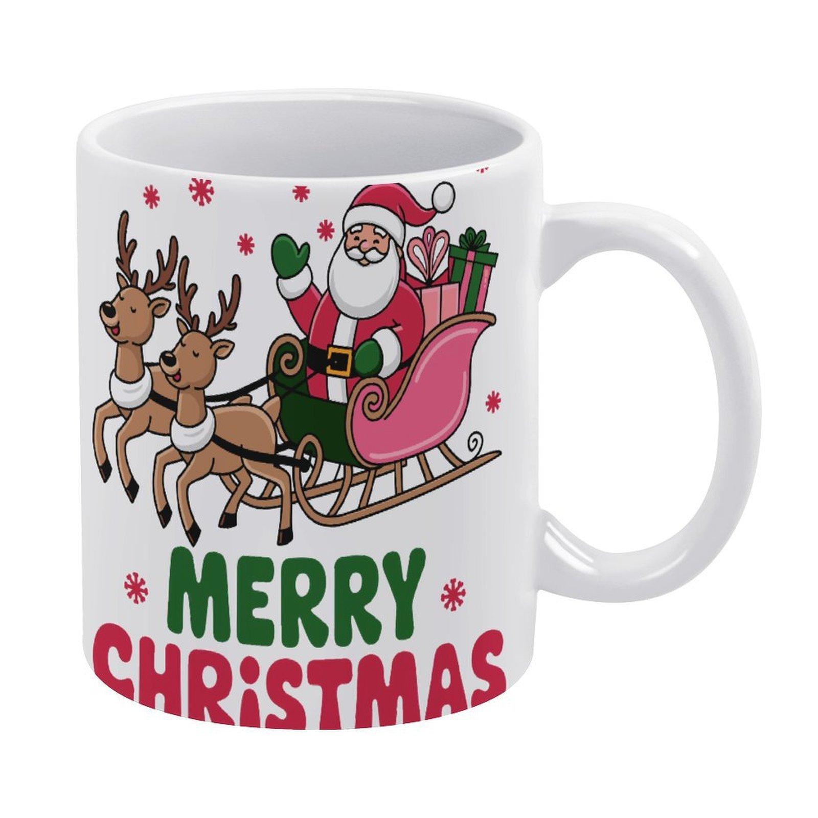 

Белая кофейная кружка 11 унций с двусторонней областью печати и термостойкой керамикой, отлично подходит для офисного стола и утреннего времени для напитков. белый