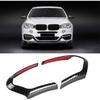 2Pcs Keenso Steering Wheel Cover Decoration Trim Frame Chrome/Carbon Fiber Optional for F20 F22 F30 F32 F10 F06 F15 F16(Carbon Fiber)