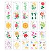 25 Sheets/set, Four Seasons Flowers, Painting Template, Plants, Children's Drawing, Rubbing Tool, DIY Booklet, Spray Painting, Hollow Template