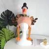 Plush Turkey Headwear with Movable Legs Soft Lining Comfortable Fit Thanksgiving Turkey Hat Festival Party Accessory Holiday Decoration