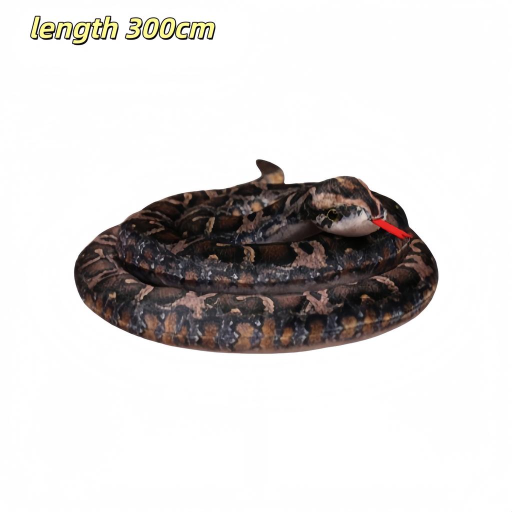 Simulated Snake Plush Toys Rattlesnake Python Green Snake Stuffed Doll Fun Prank Toys Collection Home Decor Toys Birthday Gifts