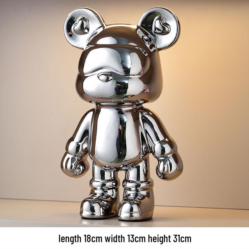 Trendy Beer Figuur Spaarpot - Creatieve Cartoon Decoratie voor Moderne Woonkamers