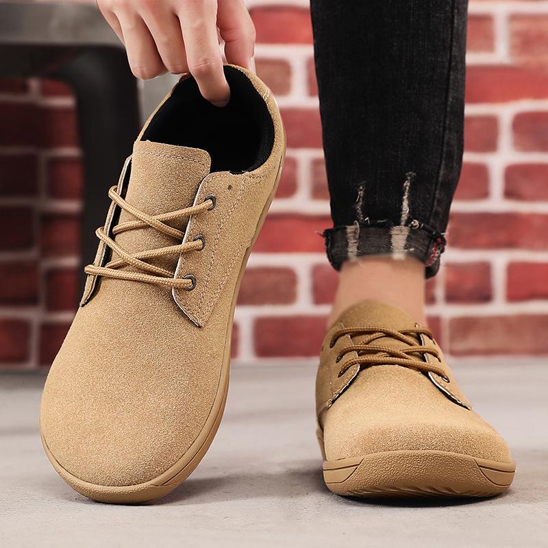 Fashion Non-slip Footwear Men Vulcanized Shoes Leather Men Outdoor Sneakers Luxury Brand Trend Casual Shoe Breathable Leisure Male Flats