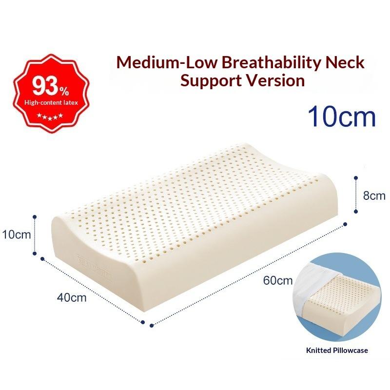 Natural Latex Pillow Orthopedic Cervical Support for Adults Sleeping Aid Pillow Core Healthy Birthday Gift & Home Essential