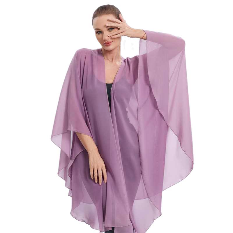 European & American Ethnic Style Mid-Length Solid Color Beach Shawl Scarf - Loose Sun Protection Cover-Up for Travel