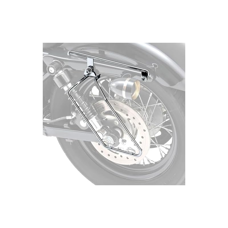 Daytona Chrome Plated Saddlebag Hanger & Support Set for Harley-Davidson XL Sportster (04-15) Left Side, Part Number 79032