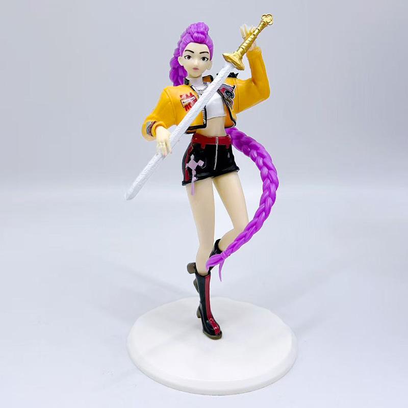 Kpop Demon Hunters Figure Toy Cartoon Rumi Action Figure PVC Desktop Decoration Model Doll Toy Fans Gift