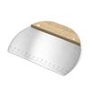 Stainless Steel Flour Dough Scraper Anti-Wear Material with Measuring Scale Design Suitable for Cake Pizza Bread