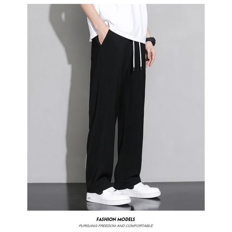 Men's Retro Japanese Style Loose Straight-Leg Pants - Trendy All-Match Casual for Spring & Autumn