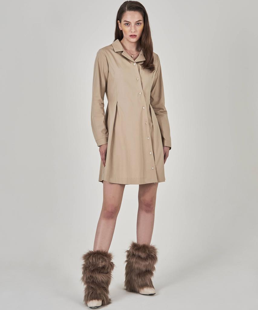 HYEYEONG KIM Shirt Dress - Beige