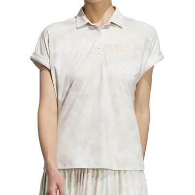 Camouflage Golf Short Sleeve Crystal One [Golf] Women's Shirt, White/Grey