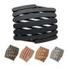 Women Headband Foldable Stretchy Portable Travel Hair Hoop Pure Color Anti-slip Teeth Bang Headband