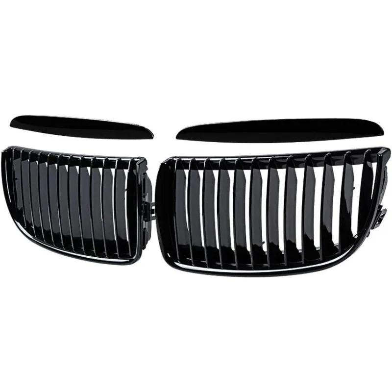 

Black Single Slat Kidney Grille for BMW E90 E91 Pre Facelift 2005 2008 Sedan Touring Front Grill Replacement Upgrade S-Matte Black
