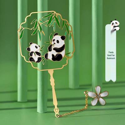 Sichuan Chengdu Panda & Xi'an Kulturelles Metall Lesezeichen - Geschenk zum Lehrertag für Abschluss & Grundschüler
