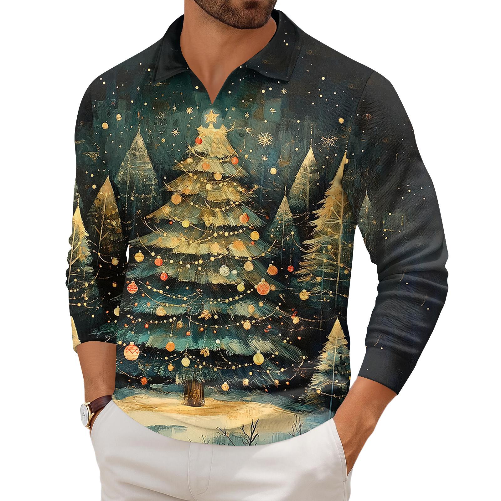 

Чоловічий повсякденний трикотажний базовий топ з довгим рукавом та коміром XL Темно-синій