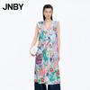 JNBY Summer V-Neck Sleeveless A-Line Dress