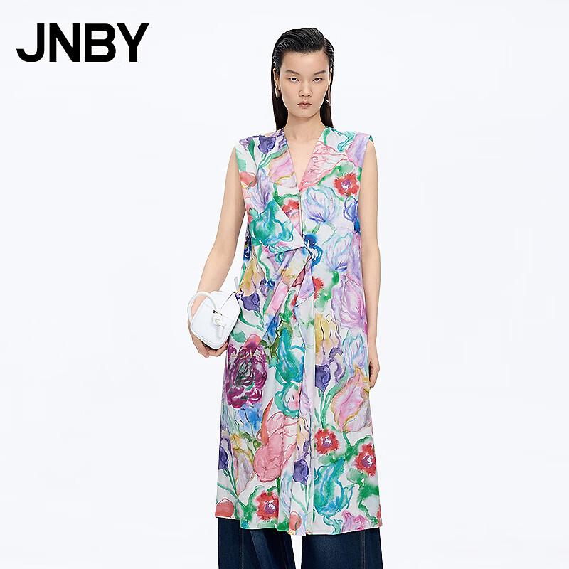 JNBY Summer V-Neck Sleeveless A-Line Dress