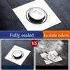 Stainless Steel Shower Drain with Smooth Edge Design Clog Resistant Fast Drainage Modern Bathroom Essential Minimalist White Round Drain No Overflow
