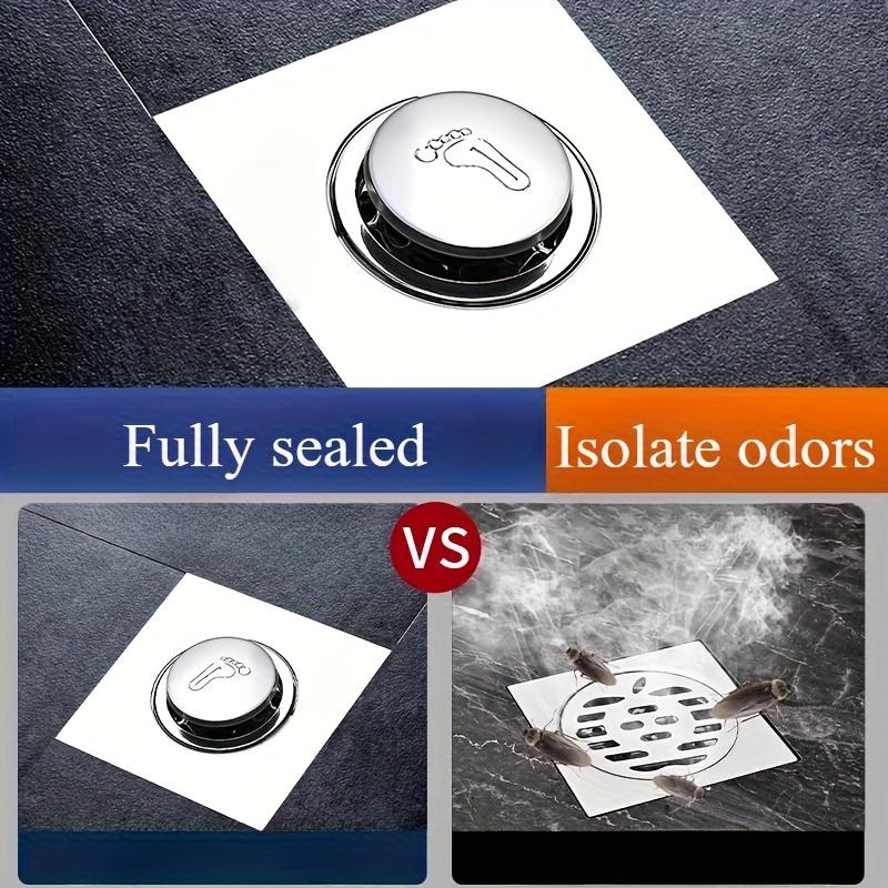 Stainless Steel Shower Drain with Smooth Edge Design Clog Resistant Fast Drainage Modern Bathroom Essential Minimalist White Round Drain No Overflow