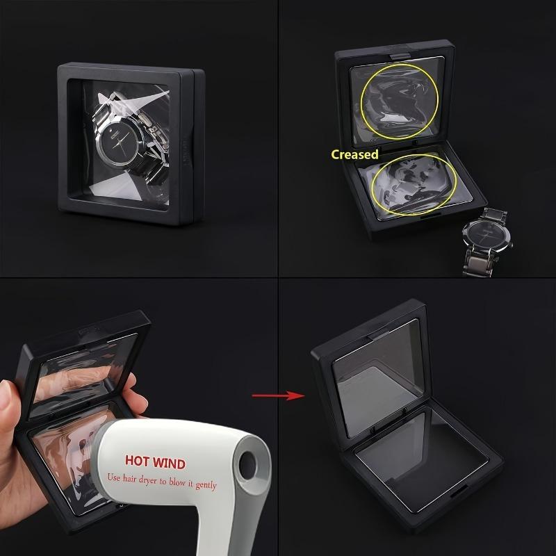 3D Floating Frame Jewelry Display Stand - Shadow Gift Box Ring Pendant Holder Jewellery Stone Presentation Case
