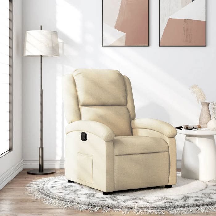 VidaXL Fauteuil Inclinable, Chaise de Relaxation avec Dossier et Repose-Pied, Siège Inclinable, Fauteuil TV de Salon, 371760