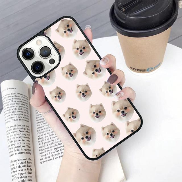 Cartoon Pomeranian Dog Phone Case Cover For iPhone 17 Air 16 15 14 Plus For Apple 16 11 12 13 Pro Max Coque