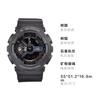 CASIO GA-110 series 200 meters waterproof Quartz resin strap men's watch black dial GA110-1B