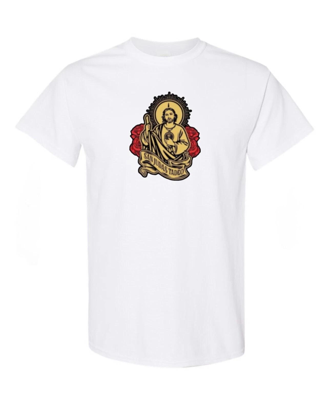 San Judas W/Roses unisex T-Shirt Adult, Youth, Toddler Size Available 3XL