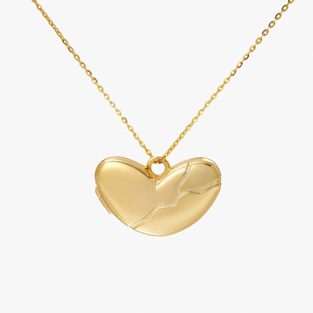 Personalized Love Phase Box Pendant Necklace Open And Close Love Pendant Collarbone Chain Copper Plated Real Gold