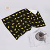 Yellow Lightning Bolts On Red Thunder Bolt Pattern Soft Face Towel Quick Dry Pool Bath Cotton Towels Absorbent Quick