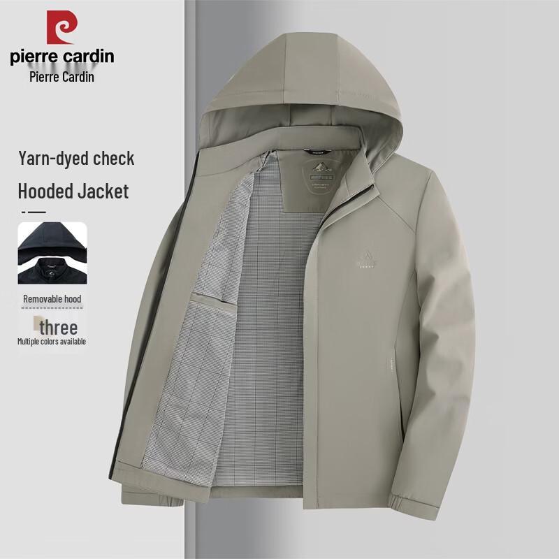 Pierre Cardin Men s Detachable Hood Woven Jacket 185