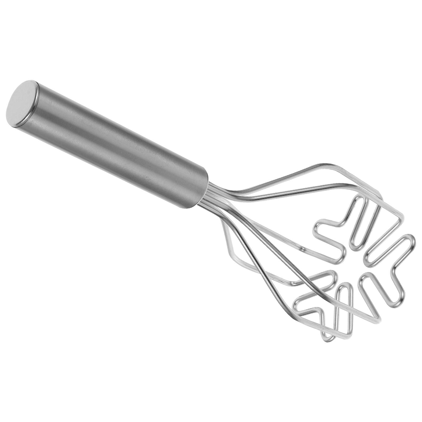 

Картофелемялка из нержавеющей стали с силиконовой ручкой Кухонный инструмент для картофельного пюре Картофелемялка Кухонный инструмент Еще серебряный