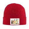 Whiskey Bottles Illustration Warm Knitted Cap Winter Knit Bonnet Hat Skullies Beanies Hip Hop Caps for Unisex