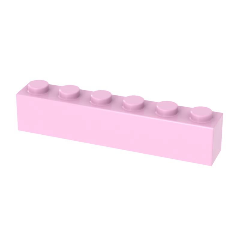 [FunBrick] 10/30/50PCS DIY Bulk Building Blocks 1x6 Dots 40pcs Thick bricks Educational Creative Part classic sets Com