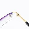 Blue Light Blocking Glasses Rimless Frame Clear Lens Reading Glasses Intelligent Zoom Anti-Glare Eyeglasses for Women Men
