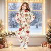 Kids Christmas Print Hooded Sweatshirt Set for Boys and Girls