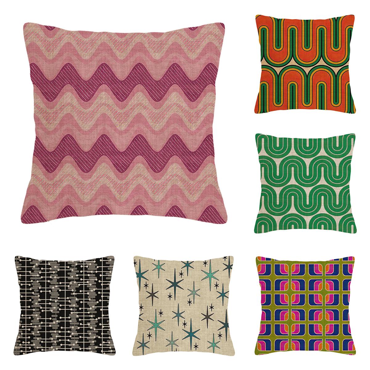 Tonnika Chen Unisex Home Living Room Modern Decoration Cushion Decoration Pillow Cover 45*45 40X40cm 60X60cm 45X45cm Abstract 50X50cm Boho
