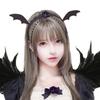 Halloween Bat Wing Shape Hairband Goth Kids Female Clip Headdress Goth Hair Clip for Hauntsed House Parties for Head Dec