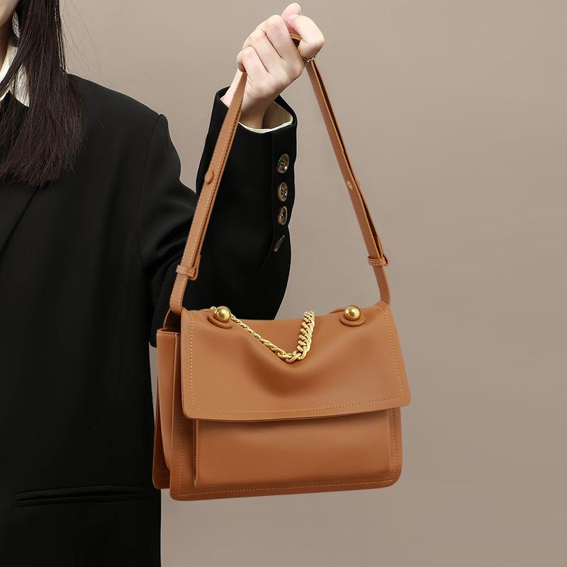 

Bag Crossbody Mailman Bag Versatile Underarm Women S Bag Premium Leather Large-Capacity Shoulder Bag