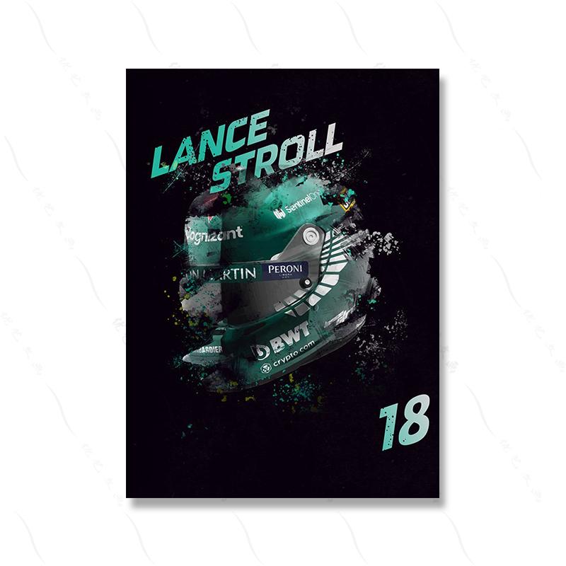 Modern Poster Formel 1 Helme Rennfahrer Legenden Poster Print Fashion Art Cool Racer Room Wall Canvas Painting Room Home Decor