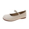With skirt evening breeze French Mary Jane grandma shoes girl 2025 new autumn flat fairy shoes gentle single shoes