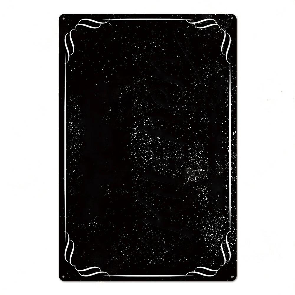 DIY Blank Base Plate Vintage Tin Signs Plaque Metal Wall Art Decor Plate for Home Bar Pub Coffee Shop